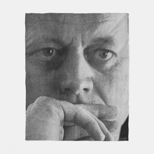 Fotografi av John F. Kennedy Fleecefilt (Framsidan)