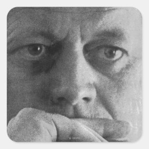 Fotografi av John F. Kennedy Fyrkantigt Klistermärke