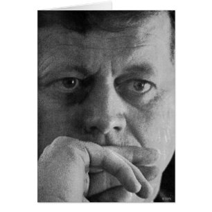 Fotografi av John F. Kennedy Hälsningskort