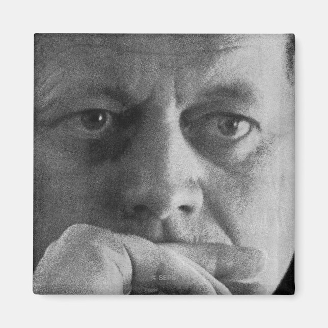 Fotografi av John F. Kennedy Magnet (Framsidan)