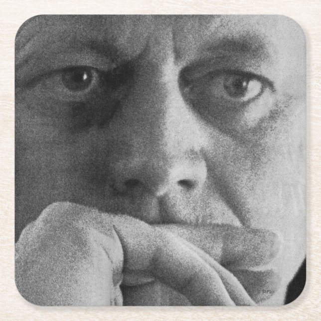 Fotografi av John F. Kennedy Underlägg Papper Kvadrat (Framsidan)