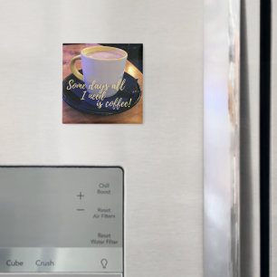 Fotografi av kaffet Älskare Kopp och saucer Magnet