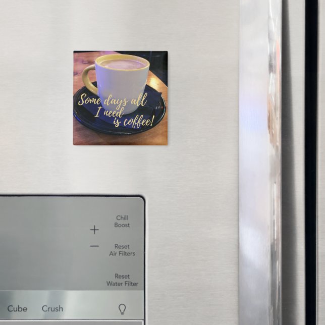 Fotografi av kaffet Älskare Kopp och saucer Magnet (In Situ (Fridge))