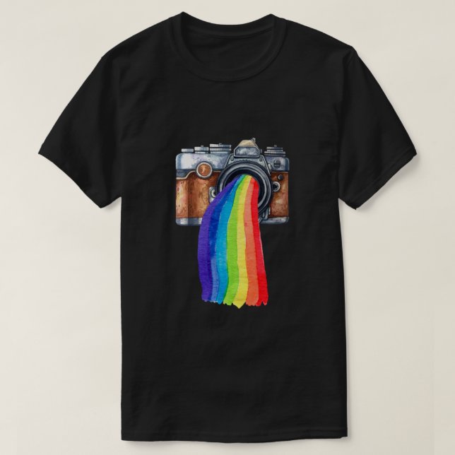 Fotografi av kameramannefotografi för kameramonera t shirt (Design framsida)