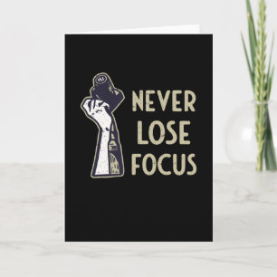 Fotografi av kameran Focus Funny Saming Photograf Kort