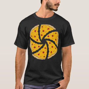 Fotografi av kamerapunktur i Pizza-segment T Shirt