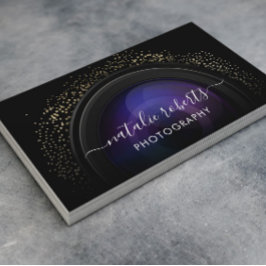 Fotografi av kameratypografi visitkort