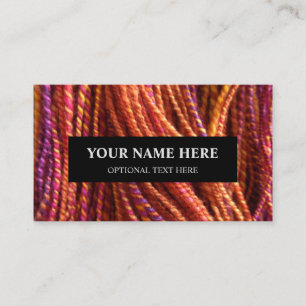 Fotografi av Knitting Yarn Handspun Struktur Visitkort
