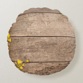 Fotografi av lagrar, formaterad vintage. rund kudde