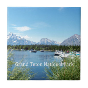 Fotografi av landskapet i Grand Teton National Par Kakelplatta