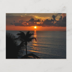 Fotografi av landskapet Tropical Sunset (Cancun) Vykort