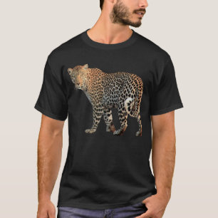 Fotografi av leopard Vild katt Tee Shirt