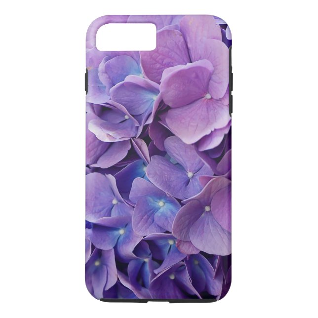 Fotografi av lila och blått Hydrangea Case-Mate iPhone Skal (Baksida)
