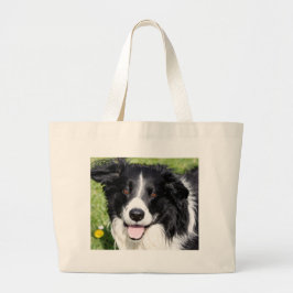 Fotografi av lycklig hund jumbo tygkasse