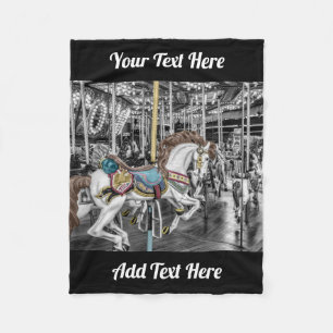 Fotografi av Merry Go Round Carousel Fleecefilt