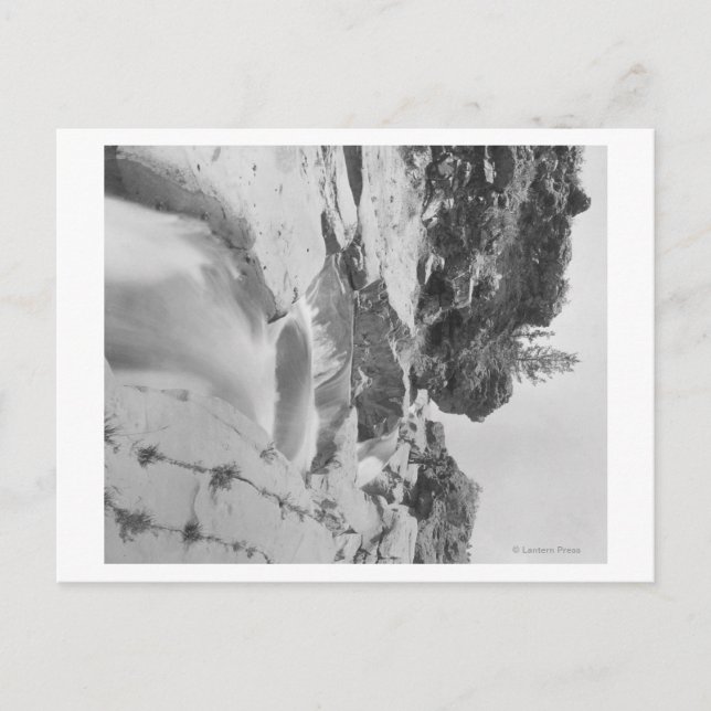 Fotografi av Minnekahta Falls nära Hett Vår Vykort (Framsida)