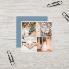 Fotografi av modern elegant fyrkantigt visitkort