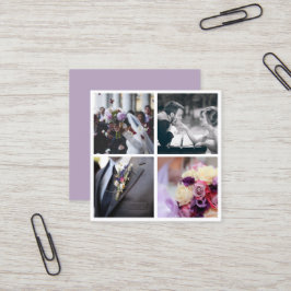 Fotografi av modern elegant fyrkantigt visitkort