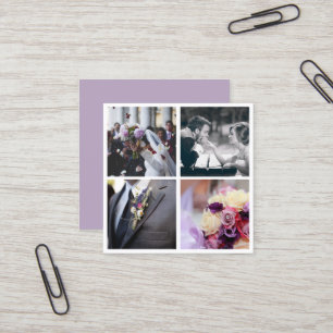 Fotografi av modern elegant fyrkantigt visitkort