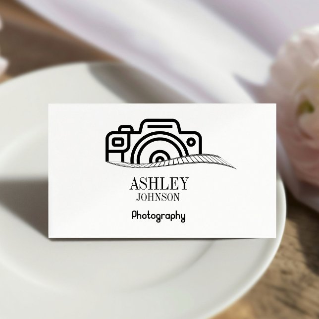 Fotografi av modern kalligrafi visitkort (Skapare uppladdad)