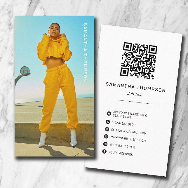 Fotografi av modern minimal Professionell Visitkort (Skapare uppladdad)