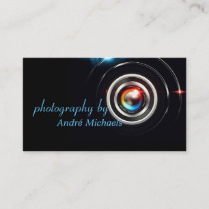Fotografi av moderna linsfoto visitkort
