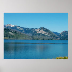 Fotografi av nationalparkens landskap i Grand Teto Poster