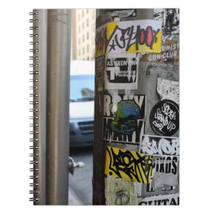 Fotografi av New York City Gritty Urban Street Art Anteckningsbok