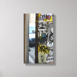 Fotografi av New York City Gritty Urban Street Art Canvastryck