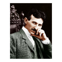 Fotografi av Nikola Tesla vid 40 års ålder