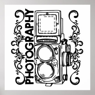 Fotografi av old school poster