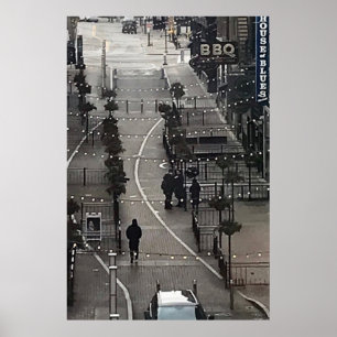 Fotografi av Öster 4th Street Morning Poster