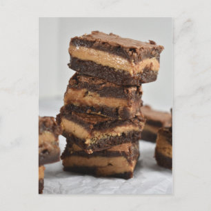 Fotografi av peanut Butter Chocolate Brownie Vykort