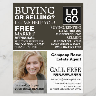 Fotografi av Personlig, Realtor, Gods Agent Reklamblad