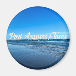 Fotografi av porten Aransas Texas Kusten Ocean Våg Magnet