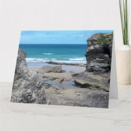 Fotografi av porthålstrutans Newquay-kornvägg Kort