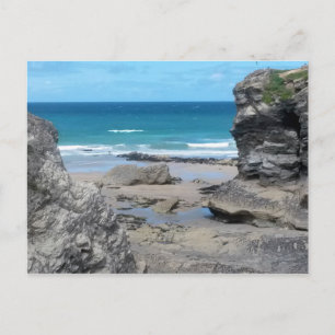 Fotografi av porthålstrutans Newquay-kornvägg Vykort