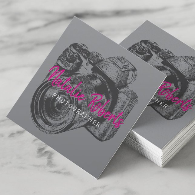 Fotografi av Professionell av fotoskrivare Fyrkantigt Visitkort (Skapare uppladdad)