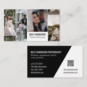 Fotografi av Professionellen QR-kod för portföljko Visitkort