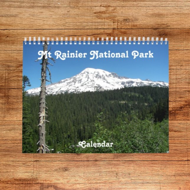 Fotografi av Rainier National Park Kalender (In Situ)