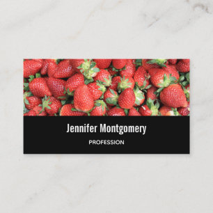 Fotografi av Red Juicy Strawbär Visitkort