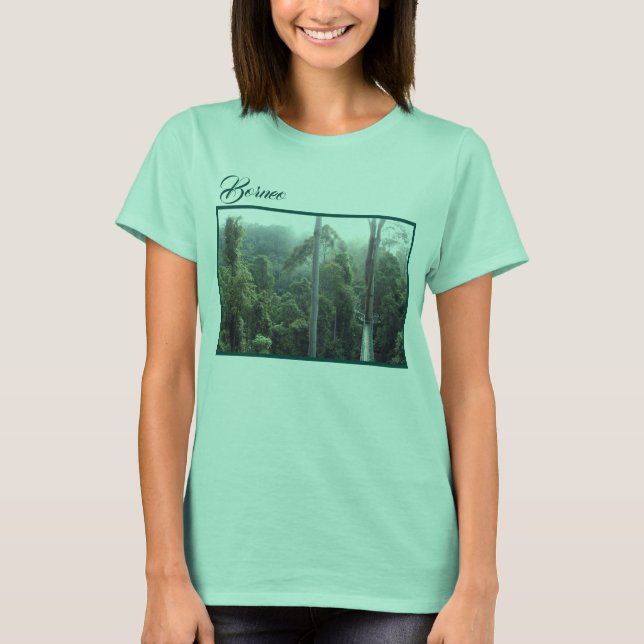 Fotografi av regnskog i Borneo T Shirt (Framsida)