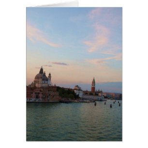 Fotografi av Romantic Venice Lagoon Hälsningskort