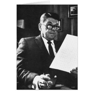 Fotografi av Ronald Reagan Hälsningskort