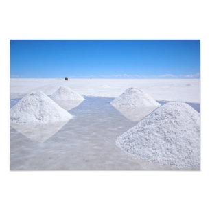 Fotografi av salar de Uyuni-salter