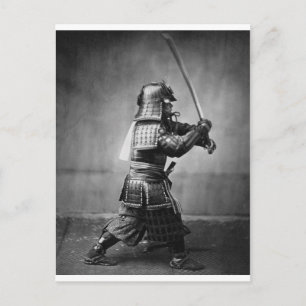 Fotografi av Samurai C. 1860 Vykort