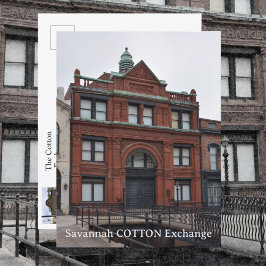 Fotografi av Savannah Cotton Exchange Georgia Vykort
