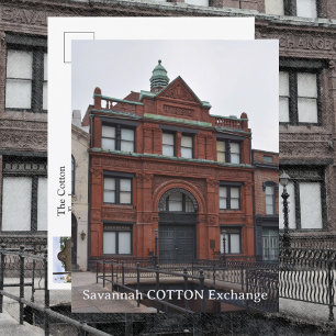Fotografi av Savannah Cotton Exchange Georgia Vykort