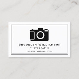 Fotografi av snyggt Camera Freelance Photografier Visitkort