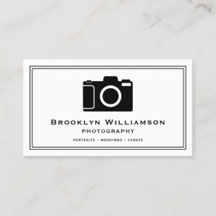 Fotografi av snyggt Camera Freelance Photografier Visitkort